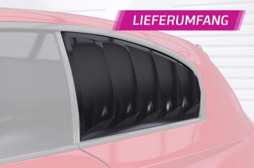 CSR Seitenscheibenblenden mit ABE für BMW 1er E81 SSB022-G Glossy schwarz Hochglanz (keine Lackierung erforderlich)