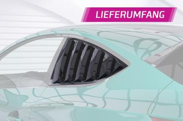 CSR Seitenscheibenblenden mit ABE für Opel Astra J GTC SSB031-S Strukturiert schwarz matt (keine Lackierung erforderlich)