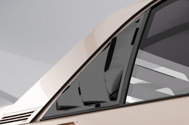 CSR Seitenscheibenblenden mit ABE für Mercedes Benz W201 / 190er Limousine SSB037-S Strukturiert schwarz matt (keine Lackierung erforderlich)