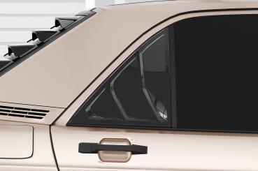 CSR Seitenscheibenblenden mit ABE für Mercedes Benz W201 / 190er Limousine SSB037-S Strukturiert schwarz matt (keine Lackierung erforderlich)