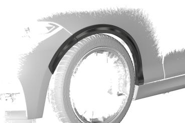 CSR Kotflügelverbreiterung für BMW 2er F22/F23 VB034-G Glossy schwarz Hochglanz (keine Lackierung erforderlich)