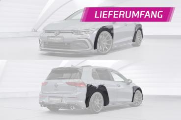 CSR Kotflügelverbreiterung für VW Golf 8 VB038-G Glossy schwarz Hochglanz (keine Lackierung erforderlich)