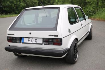Fox passend für VW Golf I GTI Endschalldämpfer Ø63,5mm - 1x63,5 Typ 23  VW050001-253