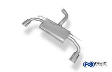 Fox passend für VW Golf VII - 2,0l GTI Facelift + TCR Endschalldämpfer rechts/links - 1x100 Typ 16 rechts/links VW056165-133