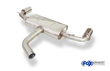 Fox passend für VW Golf VII - 2,0l GTI Facelift + TCR Endschalldämpfer rechts/links - 1x100 Typ 25 echts/links VW056165-293