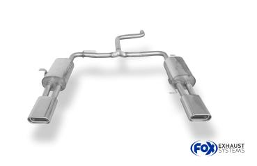 Fox passend für VW Bus T5/ T6 Endschalldämpfer Ausgang rechts/links - 160x80 Typ 53 rechts/links VW131004-597