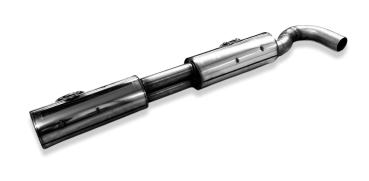 Fox passend für VW Bus T3 Endschalldämpfer - 1x63 scharfkantig VW136005-004