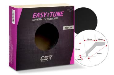 CSR easy²tune Universal Spoilerlippe zum ankleben in Schwarz ZB131