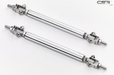 CSR Universal Spoiler Stabilisatoren verstellbar 100-140mm silber ZB156