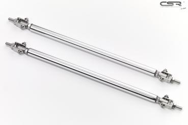 CSR Universal Spoiler Stabilisatoren verstellbar 200-260mm silber ZB161