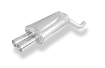 Fox passend für Audi 100 quattro Typ C3 Endschalldämpfer - 2x63 Typ 10 AU070042-004