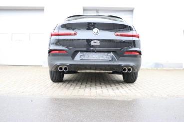 Fox passend für BMW X3 G01/ X4 G02 - 20i Endschalldämpfer quer Ausgang rechts/links - 2x80 Typ 25 rechts/links BM171005-290