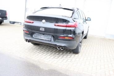 Fox passend für BMW X3 G01/ X4 G02 - 20i Endschalldämpfer quer Ausgang rechts/links - 2x80 Typ 25 rechts/links BM171005-290