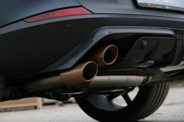 Fox passend für CUPRA Formentor 4x4 - VZ5 Endschalldämpfer mit 2 Abgasklappen - 2x115x85 Typ 32 rechts/links Kupfer-Optik CU100015-348K