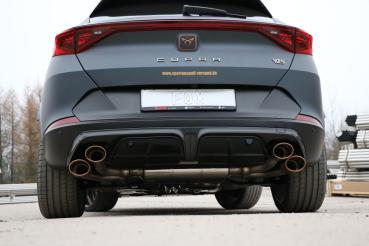 Fox passend für CUPRA Formentor 4x4 - VZ5 Endschalldämpfer mit 2 Abgasklappen - 2x115x85 Typ 32 rechts/links Kupfer-Optik CU100015-348K