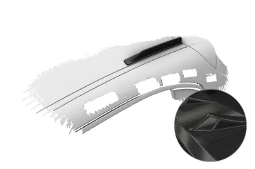 CSR Dachfinnen mit ABE für Alfa Romeo Stelvio DF018-C Carbon Look Hochglanz (keine Lackierung erforderlich)