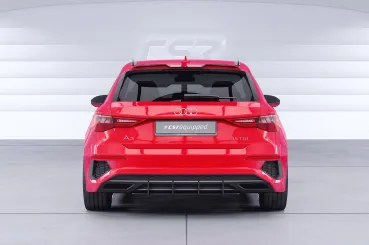 CSR Dachfinnen mit ABE für Audi A3 / S3 / RS3 (8Y) Sportback DF041-C Carbon Look Hochglanz (keine Lackierung erforderlich)