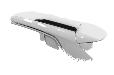 CSR Dachfinnen mit ABE für Audi A3 / S3 / RS3 (8Y) Sportback DF041-L Lackierung erforderlich (unlackiert roh)