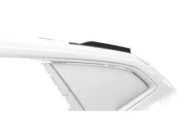 CSR Dachfinnen mit ABE für VW Arteon (Typ 3H) Shooting Brake DF039-S strukturiert schwarz matt (keine Lackierung erforderlich)