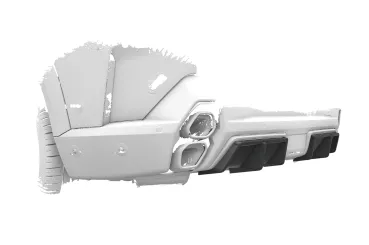 CSR Diffusor | Heckansatz für BMW XM G09 HA499-C Carbon Look Hochglanz (keine Lackierung erforderlich)