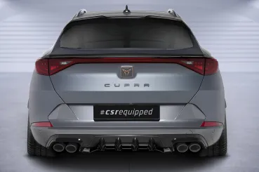 CSR Diffusor | Heckansatz mit ABE für Cupra Formentor HA286-S strukturiert schwarz matt (keine Lackierung erforderlich)