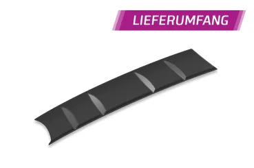 CSR Diffusor | Heckansatz mit ABE für VW Passat B7 Typ 3C Variant HA243-C Carbon Look Hochglanz (keine Lackierung erforderlich)