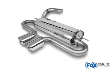 Fox passend für Ford Focus III ST Fließheck Endschalldämpfer quer Ausgang mittig - 2x100 Typ 25 mittig FO032025-294