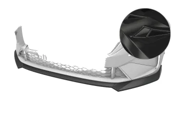 CSR Frontspoiler | Cup-Spoilerlippe für Skoda Octavia 4 RS CSL992-G Glossy schwarz Hochglanz (keine Lackierung erforderlich)