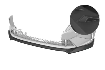 CSR Frontspoiler | Cup-Spoilerlippe für Skoda Octavia 4 RS CSL992-L Lackierung erforderlich (unlackiert roh)