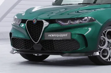 CSR Frontspoiler | Cup-Spoilerlippe mit ABE für Alfa Romeo Tonale CSL905-S strukturiert schwarz matt (keine Lackierung erforderlich)