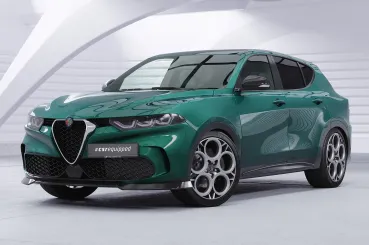 CSR Frontspoiler | Cup-Spoilerlippe mit ABE für Alfa Romeo Tonale CSL905-G Glossy schwarz Hochglanz (keine Lackierung erforderlich)