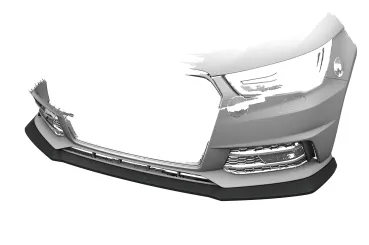 CSR Frontspoiler | Cup-Spoilerlippe mit ABE für Audi A1 (8X) S-Line CSL919-G Glossy schwarz Hochglanz (keine Lackierung erforderlich)