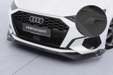 CSR Frontspoiler | Cup-Spoilerlippe mit ABE für Audi A3 8Y Sportback CSL927-L Lackierung erforderlich (unlackiert roh)