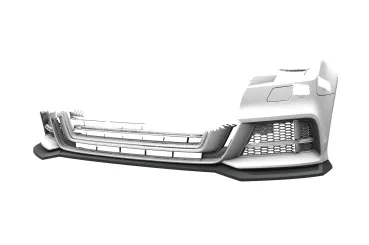 CSR Frontspoiler | Cup-Spoilerlippe mit ABE für Audi A3 S-Line / S3 8V CSL990-C Carbon Look Hochglanz (keine Lackierung erforderlich)