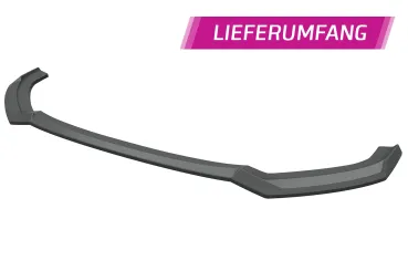 CSR Frontspoiler | Cup-Spoilerlippe mit ABE für Audi A3 S-Line / S3 8V CSL990-G Glossy schwarz Hochglanz (keine Lackierung erforderlich)