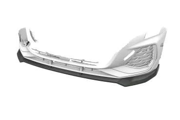 CSR Frontspoiler | Cup-Spoilerlippe mit ABE für Audi A3 S-Line / S3 (8Y) CSL375-S strukturiert schwarz matt (keine Lackierung erforderlich)