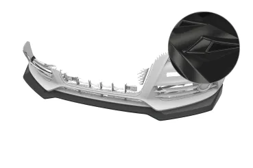 CSR Frontspoiler | Cup-Spoilerlippe mit ABE für Audi A4 S-Line / S4 (B8) CSL997-G Glossy schwarz Hochglanz (keine Lackierung erforderlich)