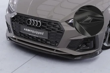 CSR Frontspoiler | Cup-Spoilerlippe mit ABE für Audi A5 F5 Sportback CSL929-G Glossy schwarz Hochglanz (keine Lackierung erforderlich)