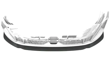 CSR Frontspoiler | Cup-Spoilerlippe mit ABE für Audi A5/ S5 B10 (Typ FU) CSL023-C Carbon Look Hochglanz (keine Lackierung erforderlich)