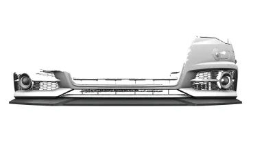 CSR Frontspoiler | Cup-Spoilerlippe mit ABE für Audi A6 S-Line / S6 C7 (Typ 4G) CSL019-S strukturiert schwarz matt (keine Lackierung erforderlich)