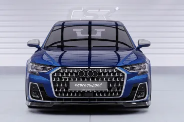 CSR Frontspoiler | Cup-Spoilerlippe mit ABE für Audi A8 D5 (Typ 4N/F8) CSL863-G Glossy schwarz Hochglanz (keine Lackierung erforderlich)