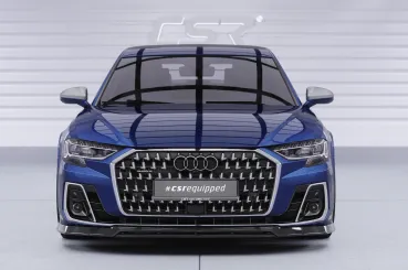CSR Frontspoiler | Cup-Spoilerlippe mit ABE für Audi A8 D5 (Typ 4N/F8) CSL867-S strukturiert schwarz matt (keine Lackierung erforderlich)