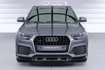 CSR Frontspoiler | Cup-Spoilerlippe mit ABE für Audi Q3 (8U) CSL570-L Lackierung erforderlich (unlackiert roh)