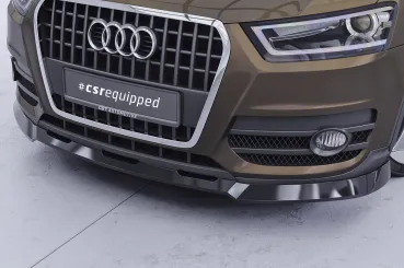 CSR Frontspoiler | Cup-Spoilerlippe mit ABE für Audi Q3 (8U) CSL810-L Lackierung erforderlich (unlackiert roh)