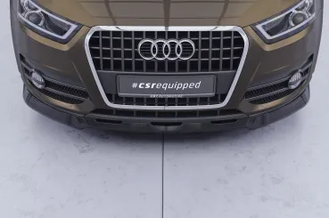 CSR Frontspoiler | Cup-Spoilerlippe mit ABE für Audi Q3 (8U) CSL810-L Lackierung erforderlich (unlackiert roh)