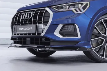CSR Frontspoiler | Cup-Spoilerlippe mit ABE für Audi Q3 (F3) CSL930-S strukturiert schwarz matt (keine Lackierung erforderlich)