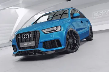 CSR Frontspoiler | Cup-Spoilerlippe mit ABE für Audi RSQ3 (8U) CSL879-G Glossy schwarz Hochglanz (keine Lackierung erforderlich)