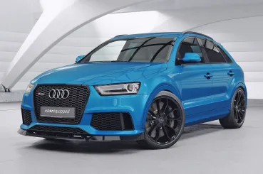 CSR Frontspoiler | Cup-Spoilerlippe mit ABE für Audi RSQ3 (8U) CSL879-S strukturiert schwarz matt (keine Lackierung erforderlich)