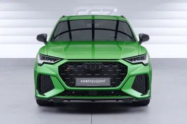 CSR Frontspoiler | Cup-Spoilerlippe mit ABE für Audi RSQ3 (F3) CSL838-S strukturiert schwarz matt (keine Lackierung erforderlich)