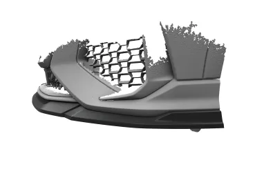CSR Frontspoiler | Cup-Spoilerlippe mit ABE für Audi RSQ3 (F3) CSL838-C Carbon Look Hochglanz (keine Lackierung erforderlich)